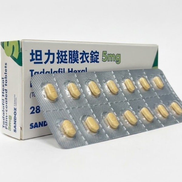 山德士 – 坦力挺膜衣錠Tatalafi Hexal 5mg犀利士每日錠學名藥 (28錠/盒)