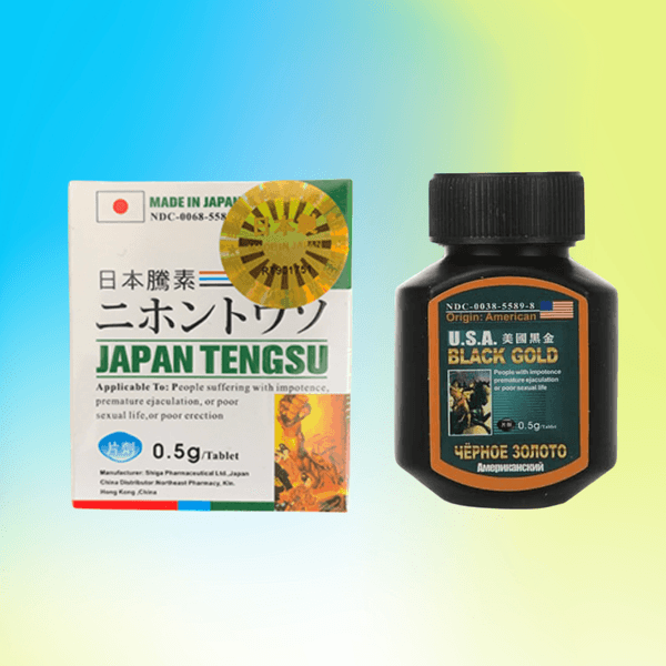 【美國黑金】+【日本藤素】壯陽神奇組合|增強陰莖的勃起能力